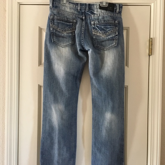 Black Low Rise Slim Straight Leg 30W 30L Blue Jean - Picture 3 of 7